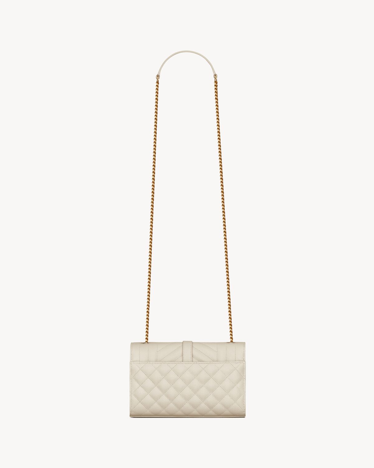YSL Envelope Small in Quilted Grain De Poudre Embossed Leather - Image 5